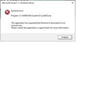 Qué significa Runtime Error en Windows 10
