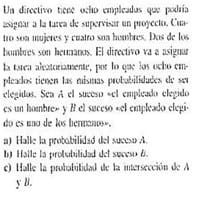 Probabilidad de interseccion