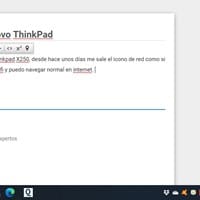 Error Icono de red Lenovo ThinkPad