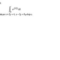 Como se resuelve la siguiente integral doble