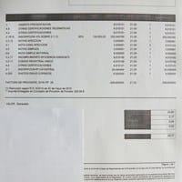 Entender la factura del registrador