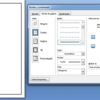 Bordes para excel en impresión