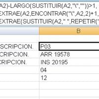 Separar palabras de una celda