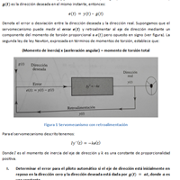 Método de transformadas de Laplace resolveremos un problema con aplicación en la teoría de control.