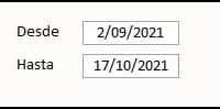 Informe - poder poner las fechas de la consulta solicitada