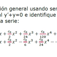 ¿Cómo aprender a usar series de potencias de la ecuación diferencial?
