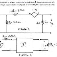 Como resuelvo este problema de parámetros híbridos cuadirpolos