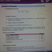 Función continua o discontinua si f(x)={2x-3 si x<1