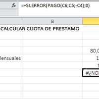 ¿Cómo corregir error en fórmula?