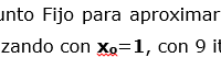Desarrollar ejercicios de métodos numéricos