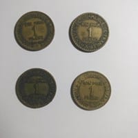 ¿Cual es el valor de 1 franc de los años 1921-1922-1923-1924?