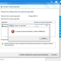 Error en copia de seguridad windows 7