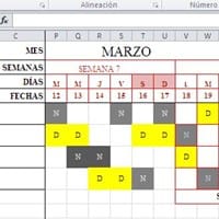 ¿Cómo resaltar las celdas en Formato condicional para indicarme el día activo del Grupo de Guardia?
