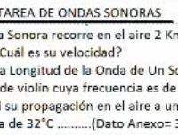 Realizar estos ejercicios de ondas sonoras