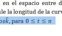 Longitud L de una curva entre a y b, se calcula como: L=∫_a^b|r ⃗'(t)|dt Calcule la longitud r ⃗(t)=Seni ̂+2j+Cosk ̂par 0≤t≤π