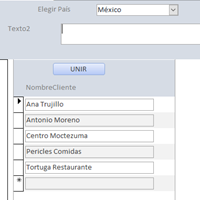 Como unir/concatenar los valores de varios registros de una tabla en uno solo según un id de otra