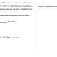 Técnicas de simplificación de expresiones booleanas