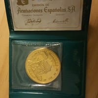 Carterita certificada, estuchada (Acuñaciones Españolas S.A). De oro