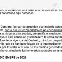 Exclusividad con inmobiliaria y venta a inquilino