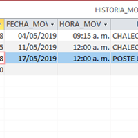 Consulta de inventario en Access