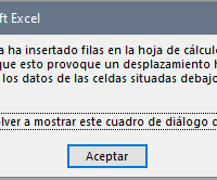 "Error" al copiar valores a una tabla en Excel