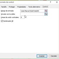 Por que se borra la celda vinculada del formato de control de un cuadro combinado?