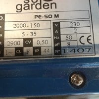 Tipo bomba riego jardin y presscontrol