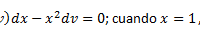Se presenta una ecuación diferencial. La actividad consiste en encontrar la solución general ecuaciones mencionando el método.