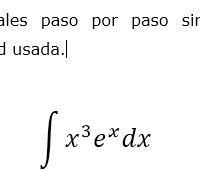 Resolver integral enunciando claramente la técnica o propiedad usada.