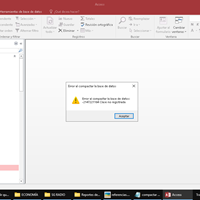 Error al compactar y reparar base de datos access 2003