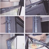 Ventana oscilo-batiente de aluminio se ha atascado
