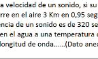 Resolver estos ejercicios de ondas sonoras de física