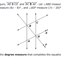 Cual es la medida del grado que completa la ecuación que se muestra