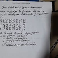Estadística, calcular la media aritmética y los puntos medios del siguiente ejercicio