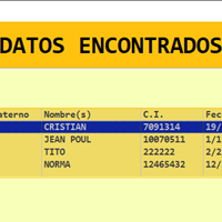 Hacer doble clic sobre cuadro de lista y mostrar datos.