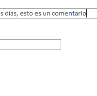 Desplegar en un cuadro de texto un "comentario de celda"