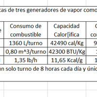 Determine el costo del combustible utilizado para cada opción si se opera el generador durante una jornada de trabajo