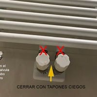 Cambio de sistema bitubo a monotubo - Radiador toallero