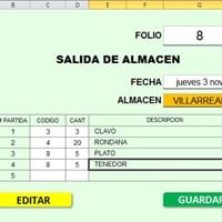 Macro para salidas y entradas de Almacen