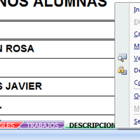 Deshabilitar estas opciones: Insertar, Mover o copiar, Ocultar, Eliminar, Color de etiqueta.