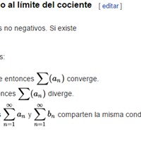 Estudio de la convergencia o divergencia de una serie.