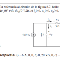 Como resuelvo este circuito de segundo orden