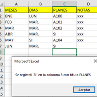 Como extraer el encabezado de una fila en excel cuando esta cumple cierta condición