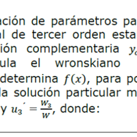 Como poder resolver una ecuación diferencial de tercer orden