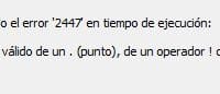 Error en una instrucción INSERT INTO