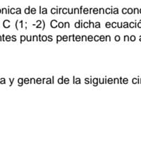 Ecuaciones canónicas según circunferencia y radio