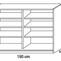 ¿Cómo hacer un armario de madera de 135cm por 150cm por 55 cm?