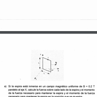 Solenoide dentro de un campo magnético
