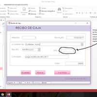 Se repite el nombre del alumno