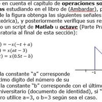 Operaciones sobre señales continuas, señales y sistemas